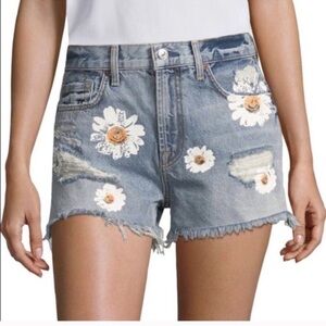 7 For All Mankind Daisy Cutoff Jean Shorts